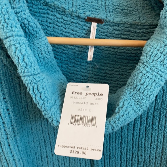 Free people Pullover in Emerald Aura size L - Picture 5 of 10